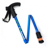 Flexyfoot Derby Handle Folding Walking Stick - Blue